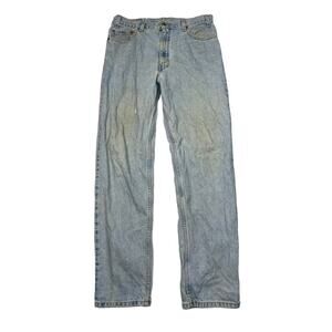 Levi’s VTG 80s 540 Relaxed Straight Jeans Bronze Tab Light Wash FLAW Mens 34x33